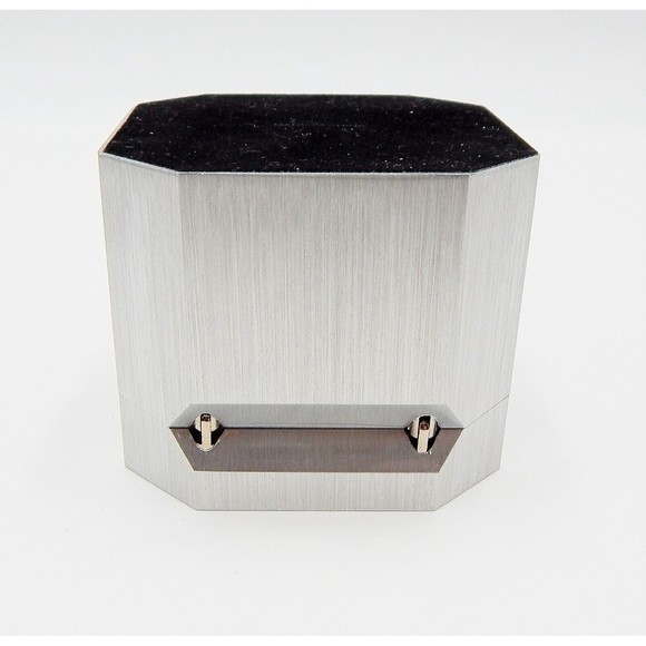 Advertising Desk World Clock Metal Box Allegra Telfast Branded Untested - Picture 8 of 9